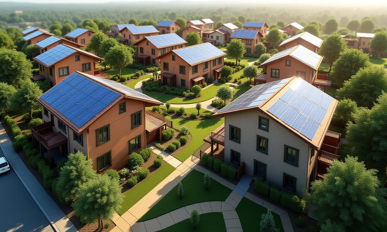 Render di quartiere eco-sostenibile